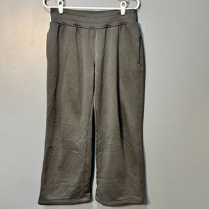Under Armour Sweatpants Mens Medium Gray Fleece Loose Wide Leg Athletic Classic